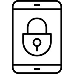 Sticker - Mobile Security Icon