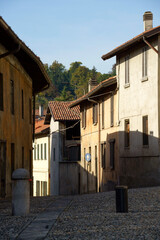 Fototapete - Agliate, old village in Brianza, Italy