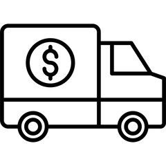 Wall Mural - Money Transport Icon