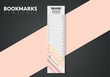 Business modern bookmarks template design. Vector bookmark template. Bookmark illustration.