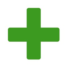Green Plus , First Aid Sign 