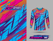 Long sleeve Tshirt abstract grunge background for extreme sport jersey team, motocross, car racing, cycling, fishing, diving, leggings, football, gaming