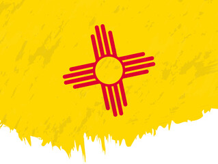 Wall Mural - Grunge-style flag of New Mexico.