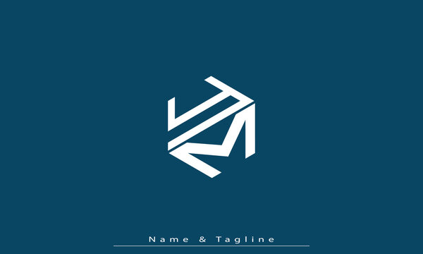 Alphabet letters Initials Monogram logo YM , MY