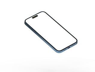 Poster - Smartphone frame less blank screen. Mockup generic device.