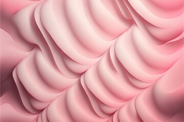 Wall Mural - an abstract pink background with wavy lines and a pink background with a pink background and a pink background with a white background and a pink background. generative ai