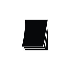 Poster - Document icon. Paper icon. Note symbol. Vector icon, symbol for website design, app. 