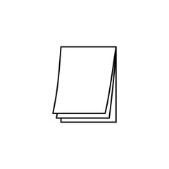 Poster - Document icon. Paper icon. Note symbol. Vector icon, symbol for website design, app. 