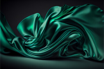 Emerald textile background
