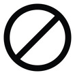 forbidden icon for web ui design