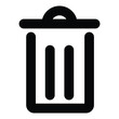 trash can icon for web ui design
