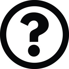 Poster - help icon for websites and apps .question mark icon vector