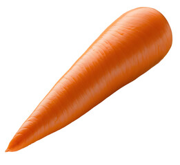 Poster - Fresh organic carrot isolated cutout