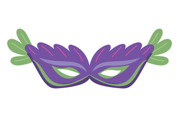 Wall Mural - mardi gras mask design