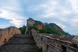 © zhengzaishanchu - Great Wall in China，The Great Wall and the beautiful clouds in the morning