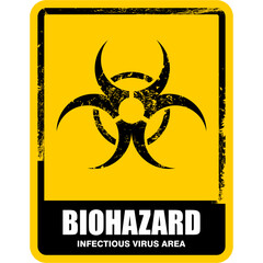 Wall Mural - Biohazard, sign and board vector