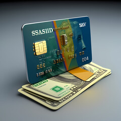 Credit cards and cash