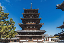 奈良 世界遺産法隆寺 五重塔