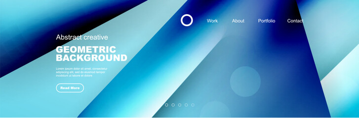 Wall Mural - Abstract background for your landing page design. Web page for website or mobile app wallpaper