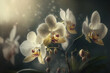 Orchid Flowers, Illustration, Generative AI