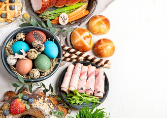 Wall Mural - Traditional Easter dinner