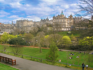 Cityscape in Edinburgh, Scotland