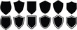 © bayurey - set of shields. Basic shield vector