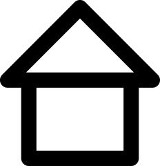 Poster - Basic House Home or Real Estate Symbol Icon. Vector Image.