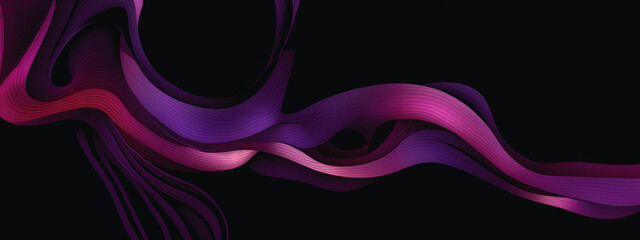 Wall Mural - Abstract background with wave. Generative AI