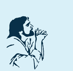 THESE HIGH QUALITY JESUS VECTOR FOR USING VARIOUS TYPES OF DESIGN WORKS LIKE T-SHIRT, LOGO, TATTOO AND HOME WALL DESIGN