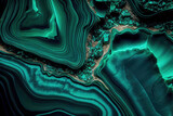 Fototapeta Fototapety z końmi - Malachite Texture Background, Emerald Marble, Green Agate, Generative AI Illustration