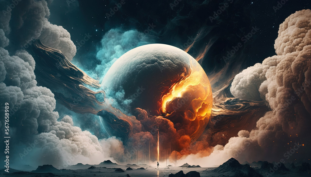 4K Desktop Wallpaper of Space, Galaxy, Planets and Stars