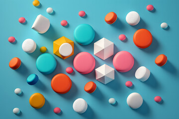 Wall Mural - pills and capsules