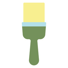 Sticker - paint brush flat illustration