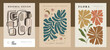© Natali Gaikova - Large set of modern A4 posters in a modern boho style, hand-drawn. Suitable for poster, banner, printing, branding