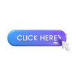 Click her button 3D illustration