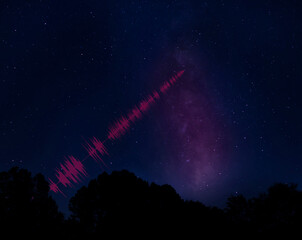 Wall Mural - signal arriving from deep space
