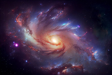 Wall Mural - milky way galaxy, universe filled with stars, nebula.