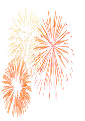  Realistic firework elements PNG format easy to use festive sparkler overlay