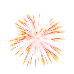 Wall Mural - Realistic firework elements PNG format easy to use festive sparkler overlay