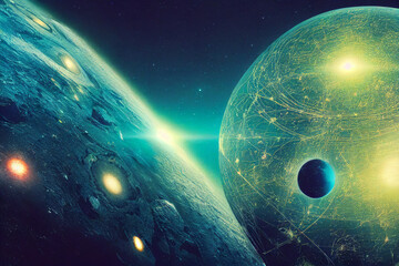 planet in space