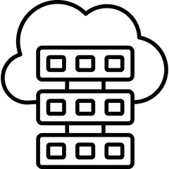 Wall Mural - Cloud Computing Icon