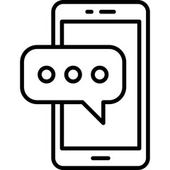 Sticker - Mobile Phone Icon