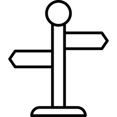 Sticker - Direction Sign Icon