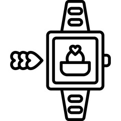 Sticker - Smart Watch Icon