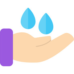 Canvas Print - Save Water Icon