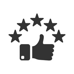 Wall Mural - 5 star Rating icon