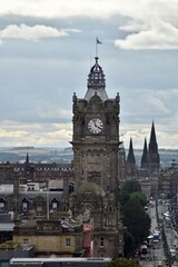 Wall Mural - Aerial view of Edinburgh city centre with buildings and landmarks. 