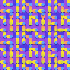 Leinwandbilder - Abstract geometric background which is perfect for your phone as wallpaper. 3d rendering digital illustration