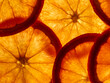 juicy slices of orange, macro photography